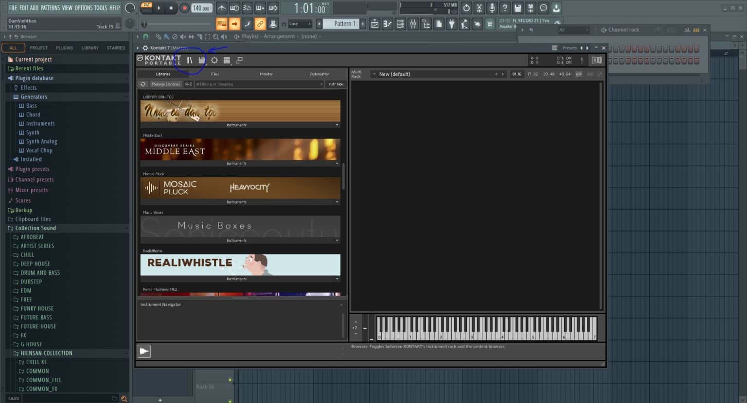 Hướng dẫn sử dụng Kontakt 7 và cách add thư viện | FL Studio